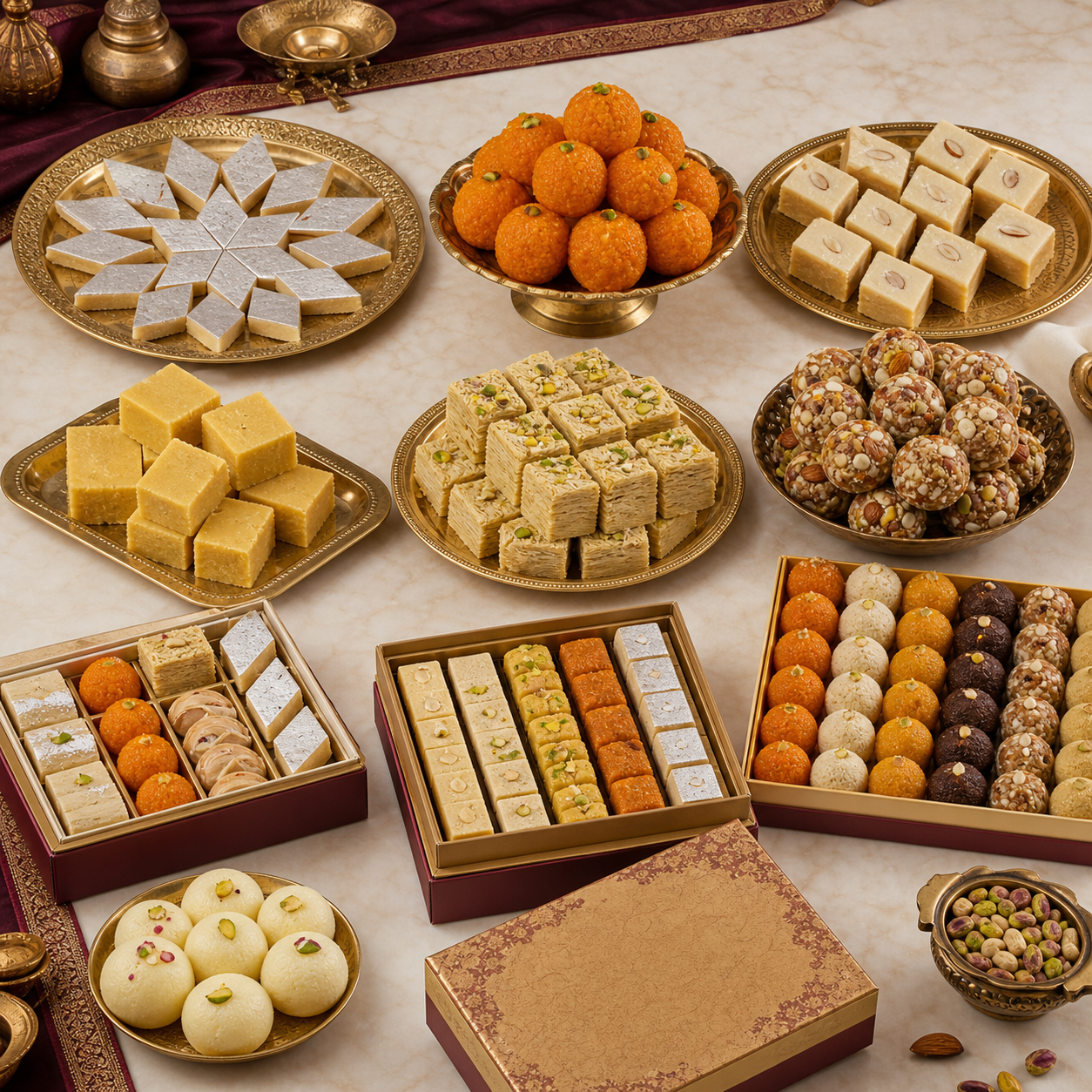 Retail-ready Indian sweets categories for stores